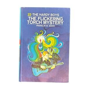 VTG 1971 Hardy Boys #22 The Flickering Torch Mystery Book, Franklin W. Dixon, HC